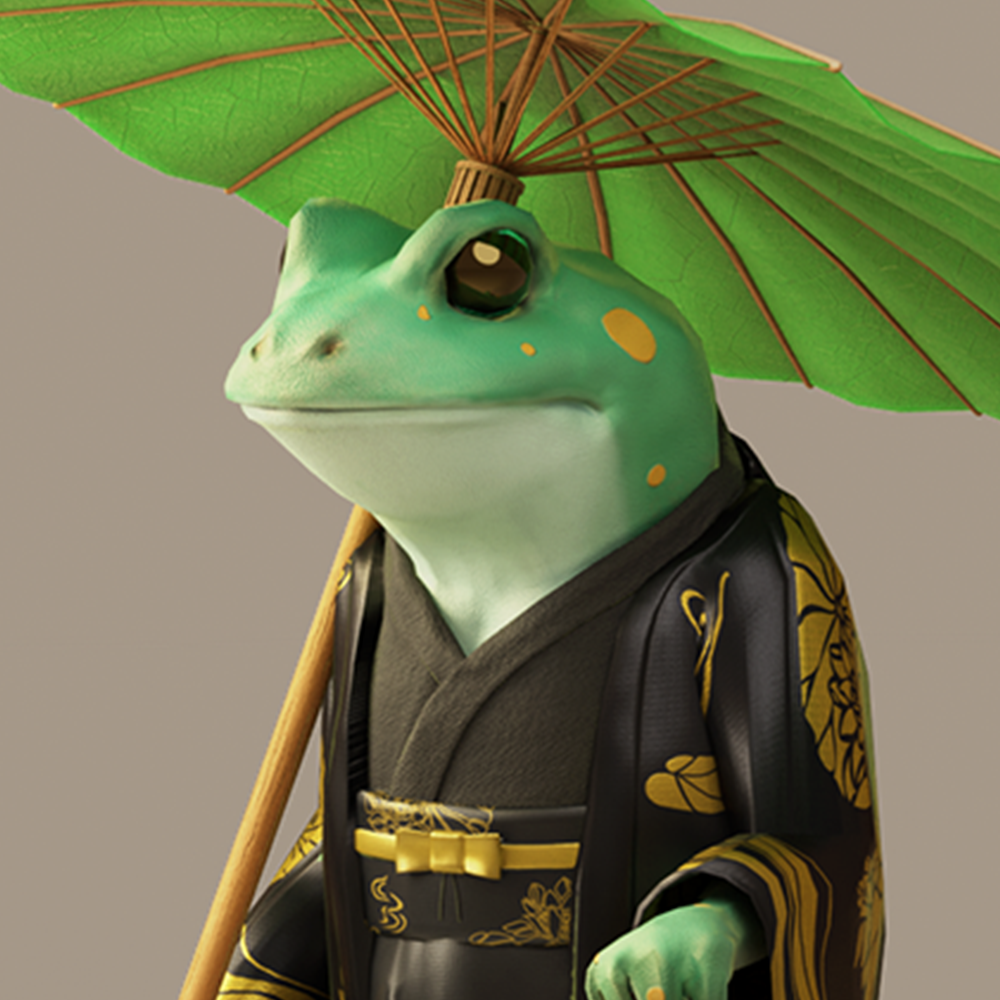 Frog in Kimono