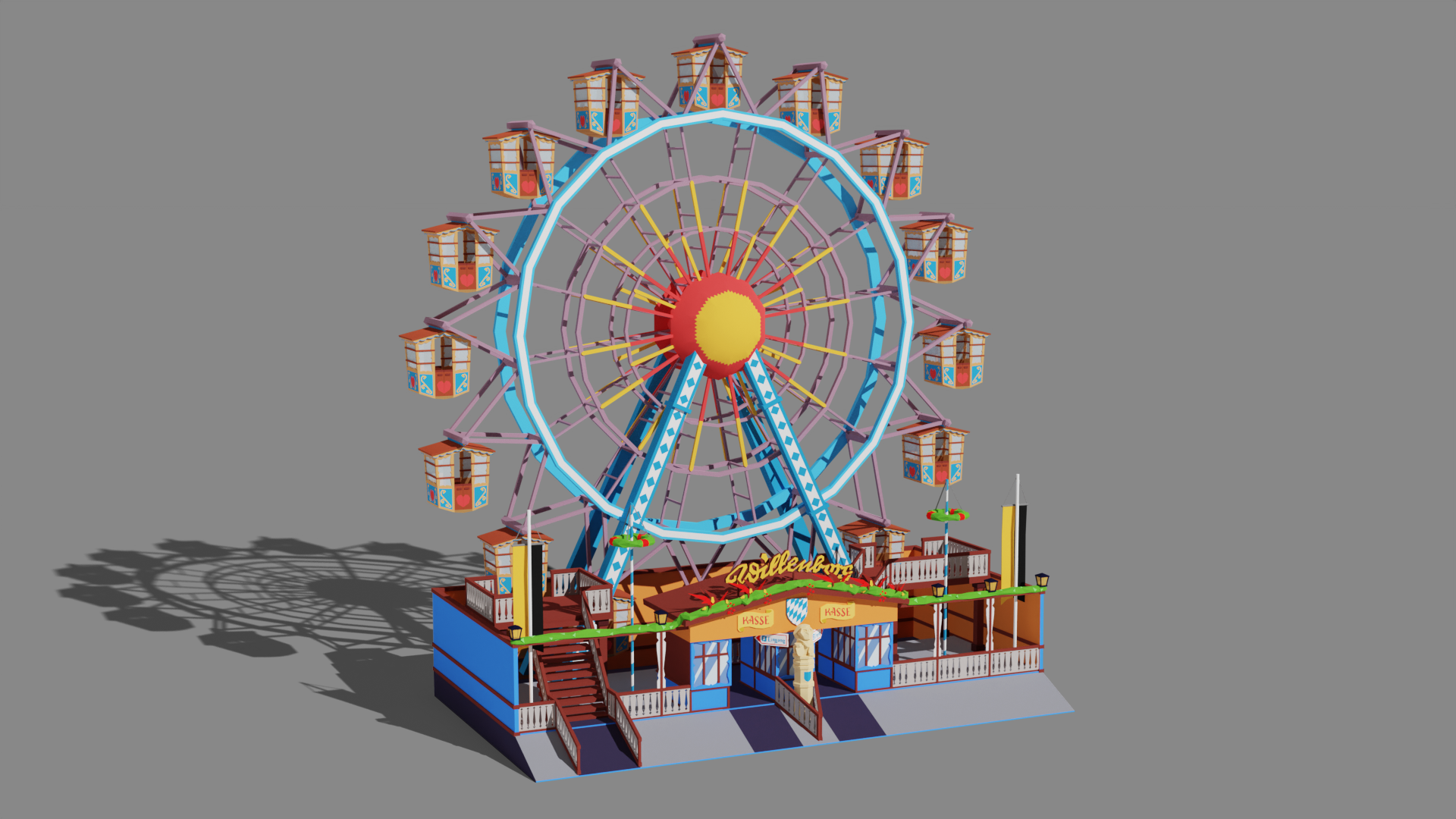 Oktoberfest FerrisWheel Model