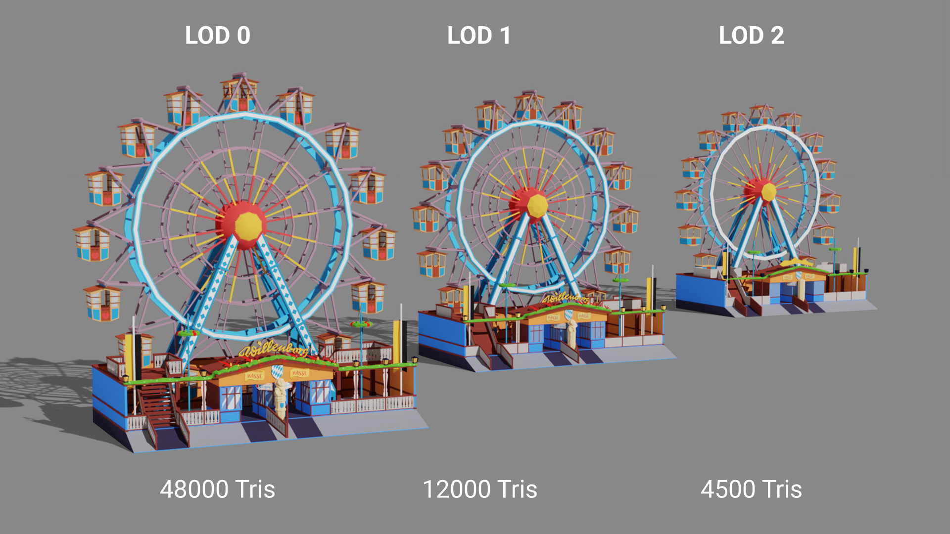 Oktoberfest Ferris Wheel LOD Model