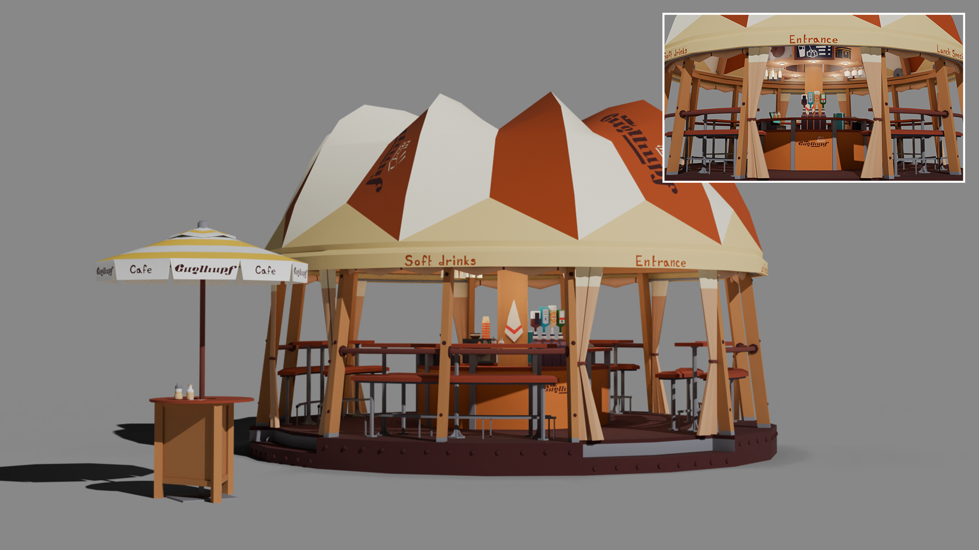 Oktoberfest Guglhupf Tent Model