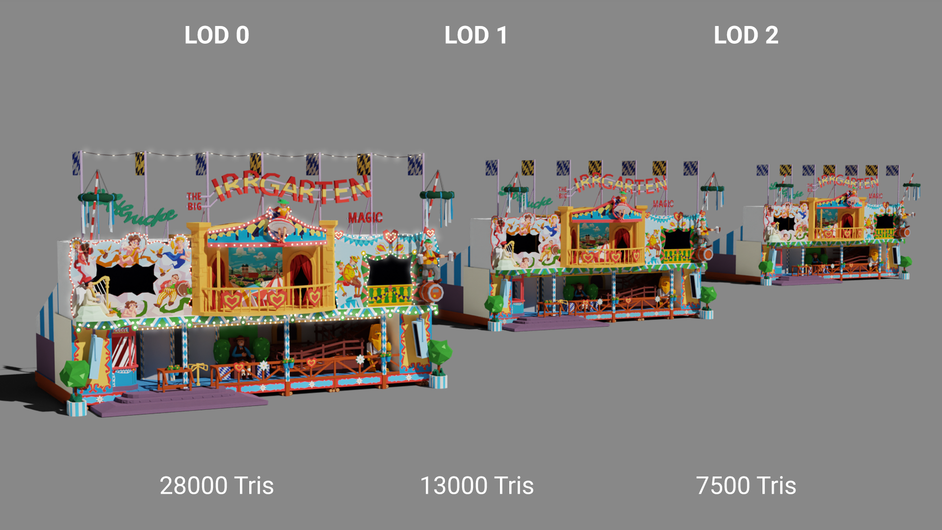 Oktoberfest Irrgarten LOD Model