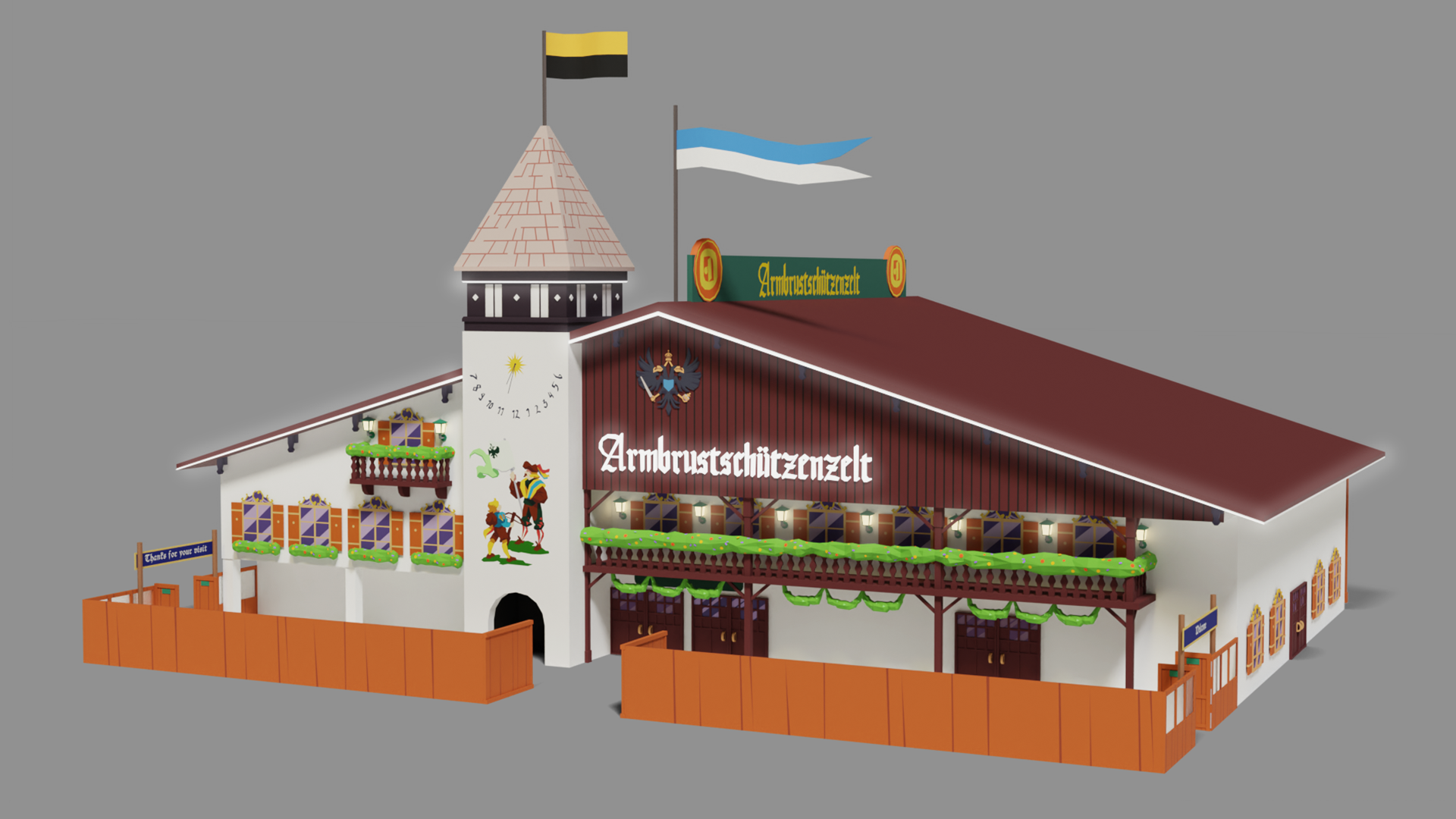 Oktoberfest Armbrustschuetzenzelt Model